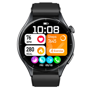 Smartwatch mit Herzfrequenz, Schritten, Kalorien und Schlaftracking – Gesundheitsuhr mit klarer Anzeige
