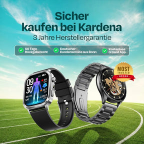Smartwatch mit Gesundheitsmonitoring: Herzfrequenz, Schritte, Kalorien – ideal für Fitness & Gesundheit