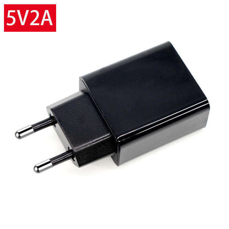 Schwarzer Kardena 10W USB-A Ladestecker mit 5V/2A Netzteil