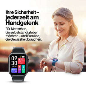 Kardena CARE SOS 3 – SOS-Uhr mit 4G-Notruf, Sturzerkennung & Pflegefunktion (EU) Kardena