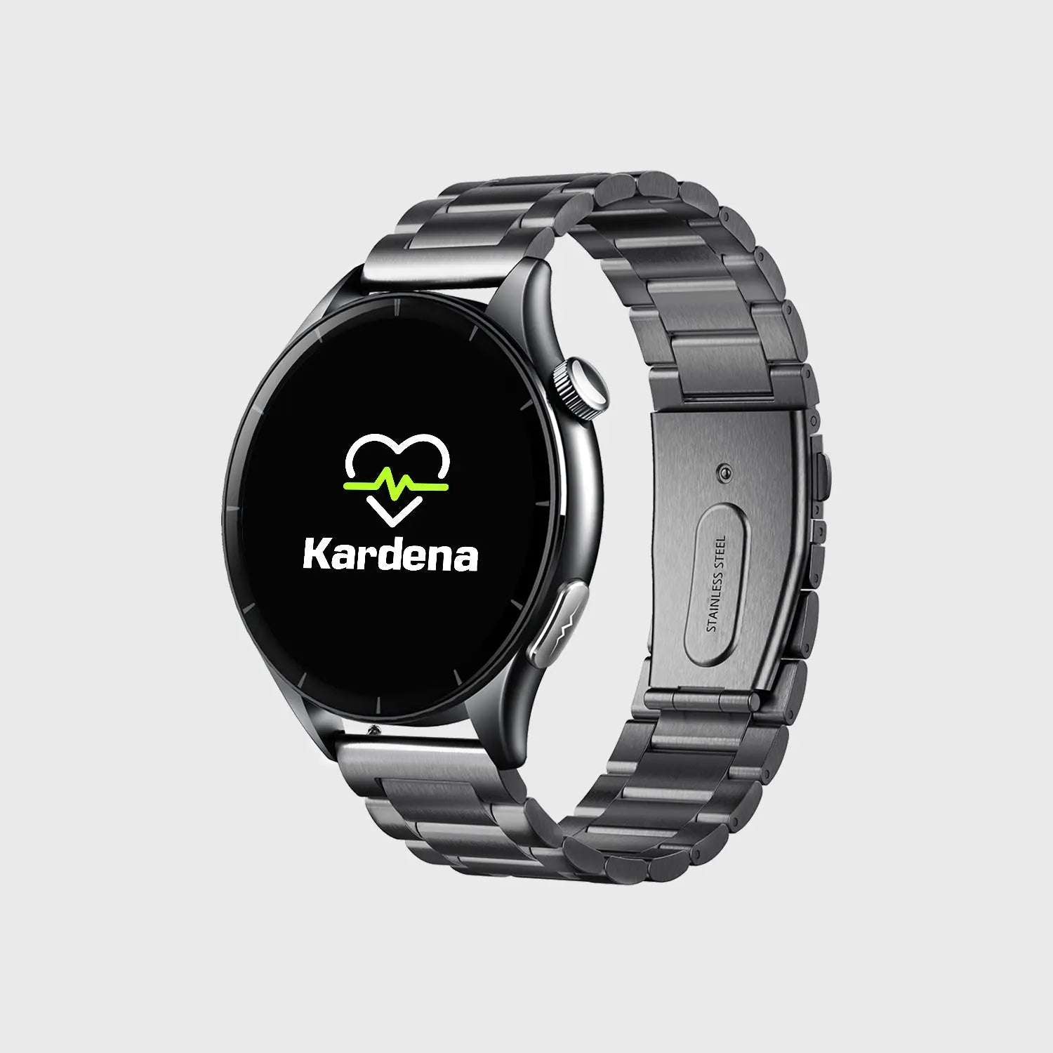 Kardena Gesundheitsuhr mit Herzfrequenz-Monitoring und Edelstahlarmband